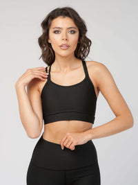 Knotted Back Sports Bra  by Profit Outfits
