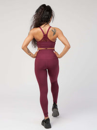 Knotted Back Sports Bra  by Profit Outfits
