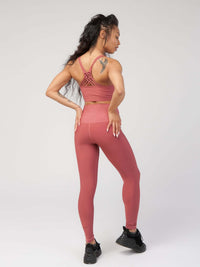 Knotted Back Sports Bra  by Profit Outfits