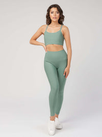 Knotted Back Sports Bra  by Profit Outfits