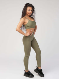 Knotted Back Sports Bra  by Profit Outfits