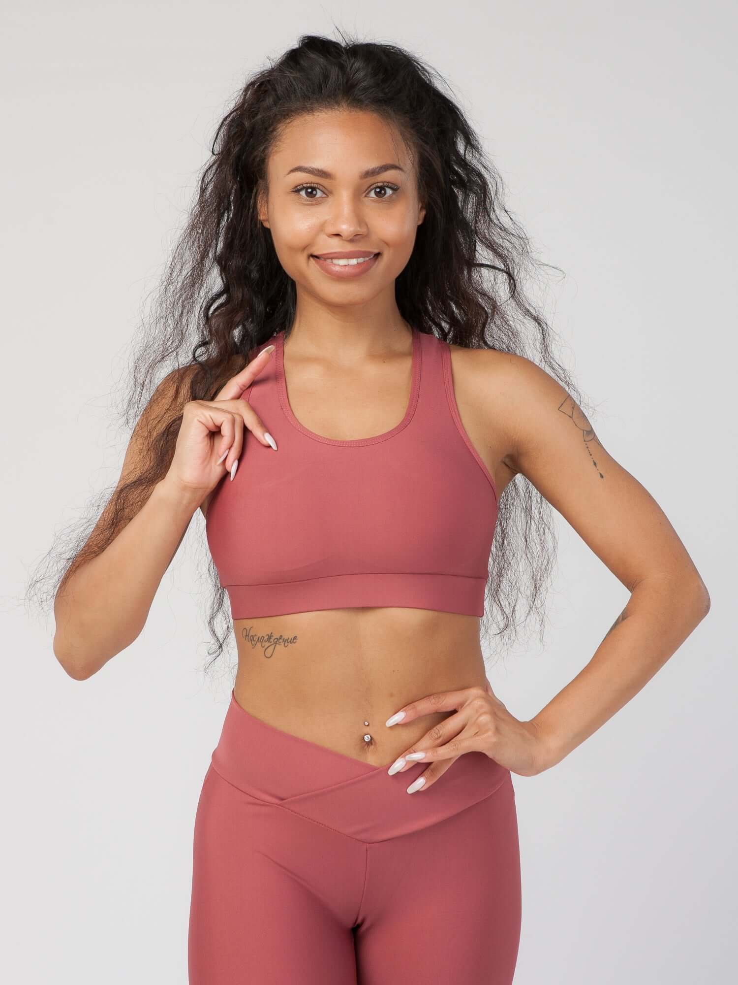 Racerback Full Support Sports Bra  by Profit Outfits