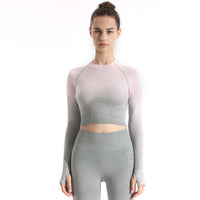 Soft Touch Ombre Sports Top  by Profit Outfits