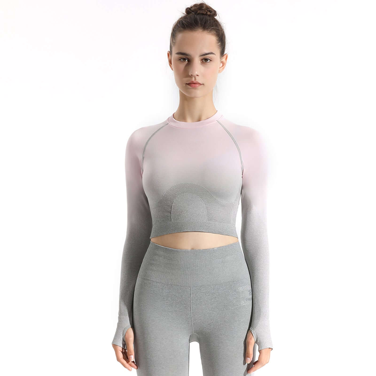 Soft Touch Ombre Sports Top  by Profit Outfits