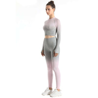 Soft Touch Ombre Sports Top  by Profit Outfits