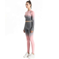 Soft Touch Ombre Sports Top  by Profit Outfits