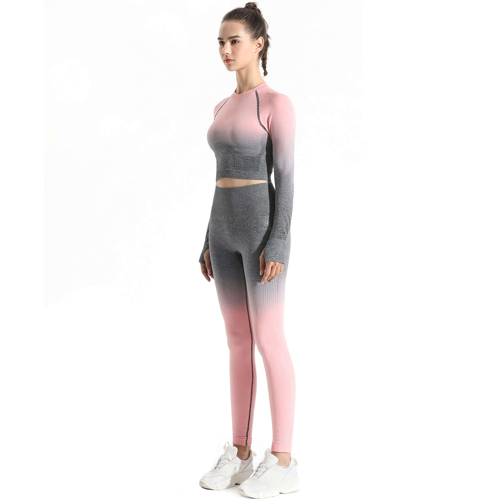 Soft Touch Ombre Sports Top  by Profit Outfits