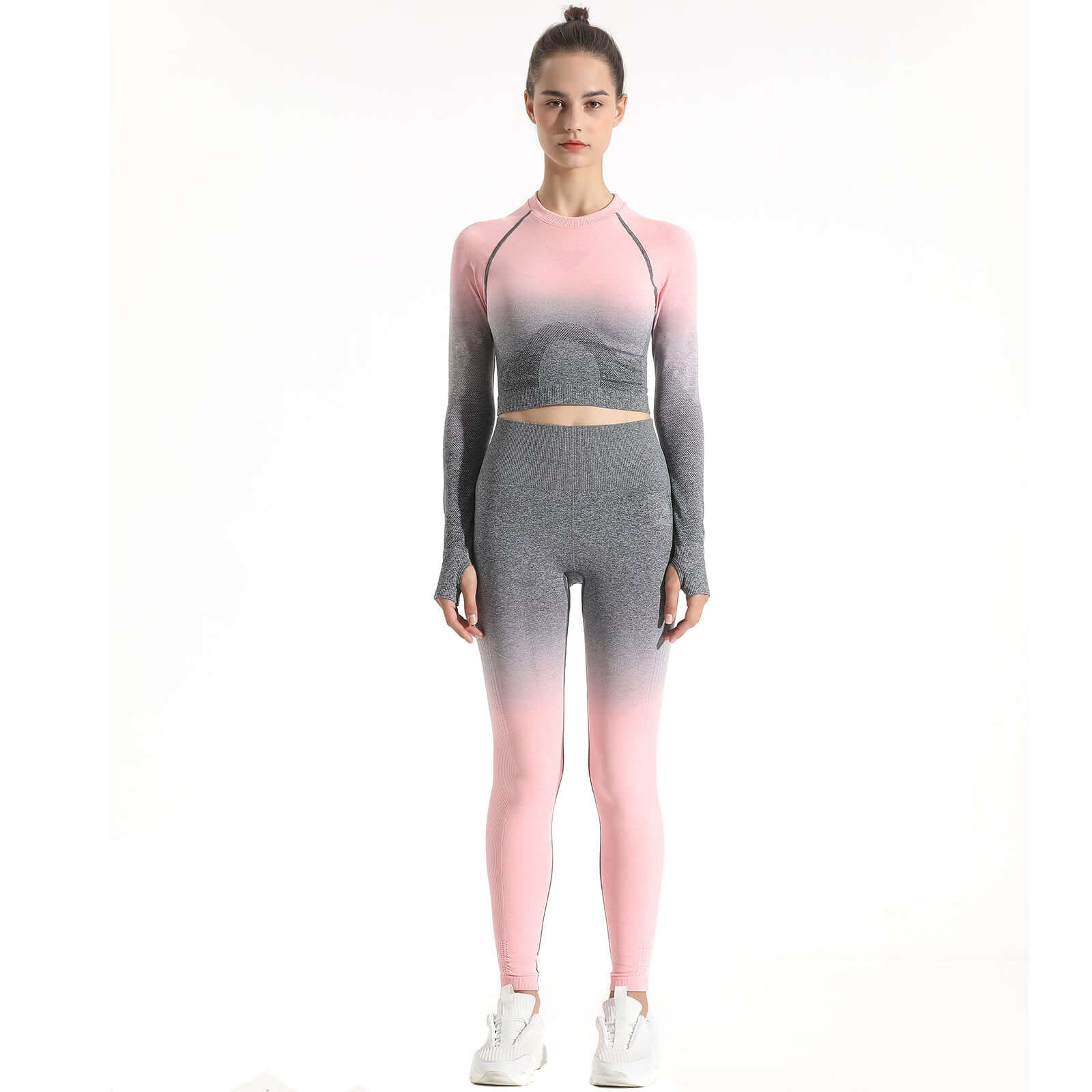 Soft Touch Ombre Sports Top  by Profit Outfits