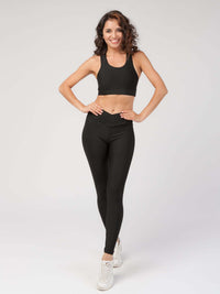 V Front High Waist Legging  by Profit Outfits