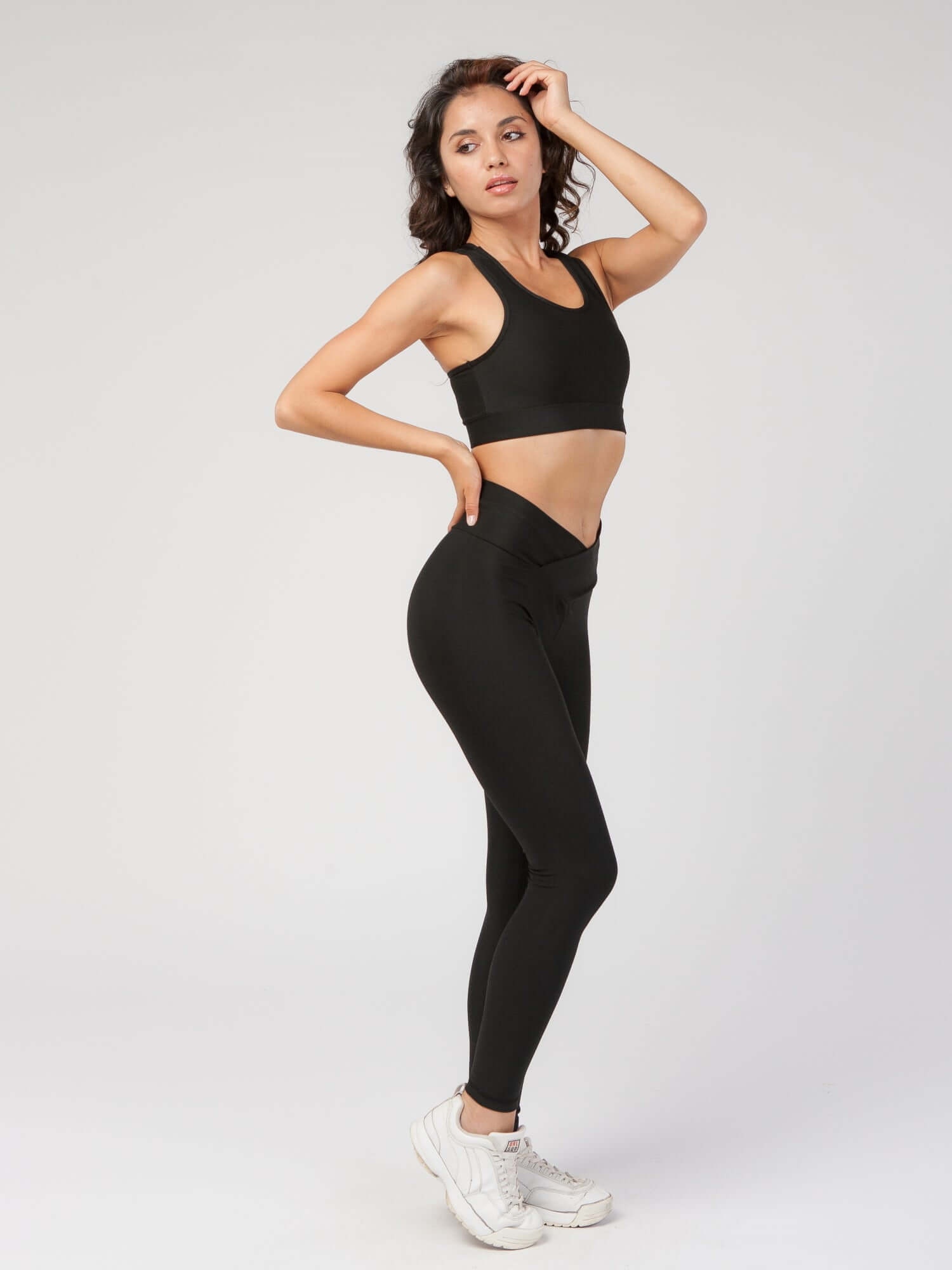 V Front High Waist Legging  by Profit Outfits