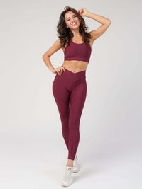 V Front High Waist Legging  by Profit Outfits