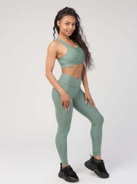 V Front High Waist Legging  by Profit Outfits
