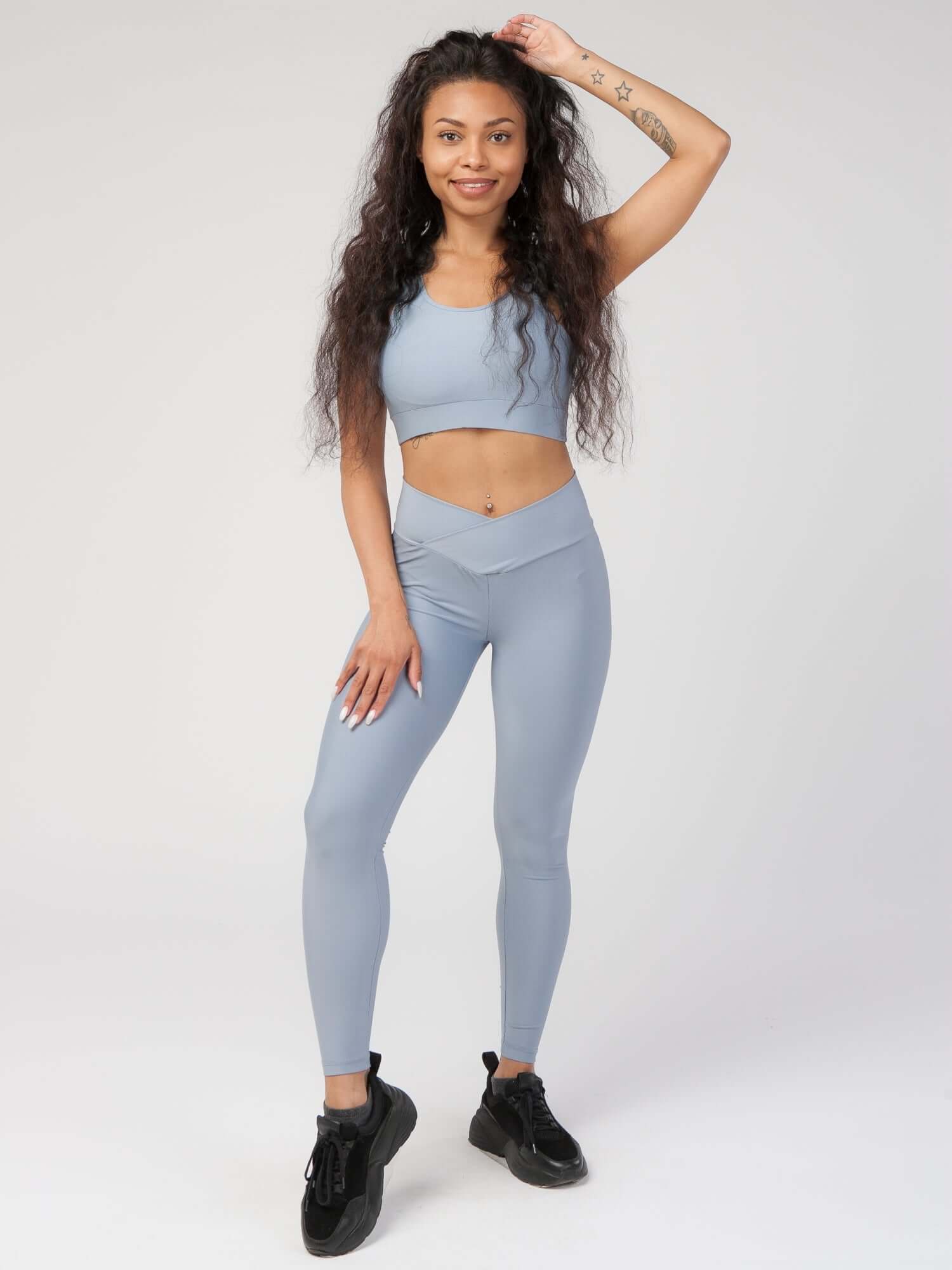 V Front High Waist Legging  by Profit Outfits