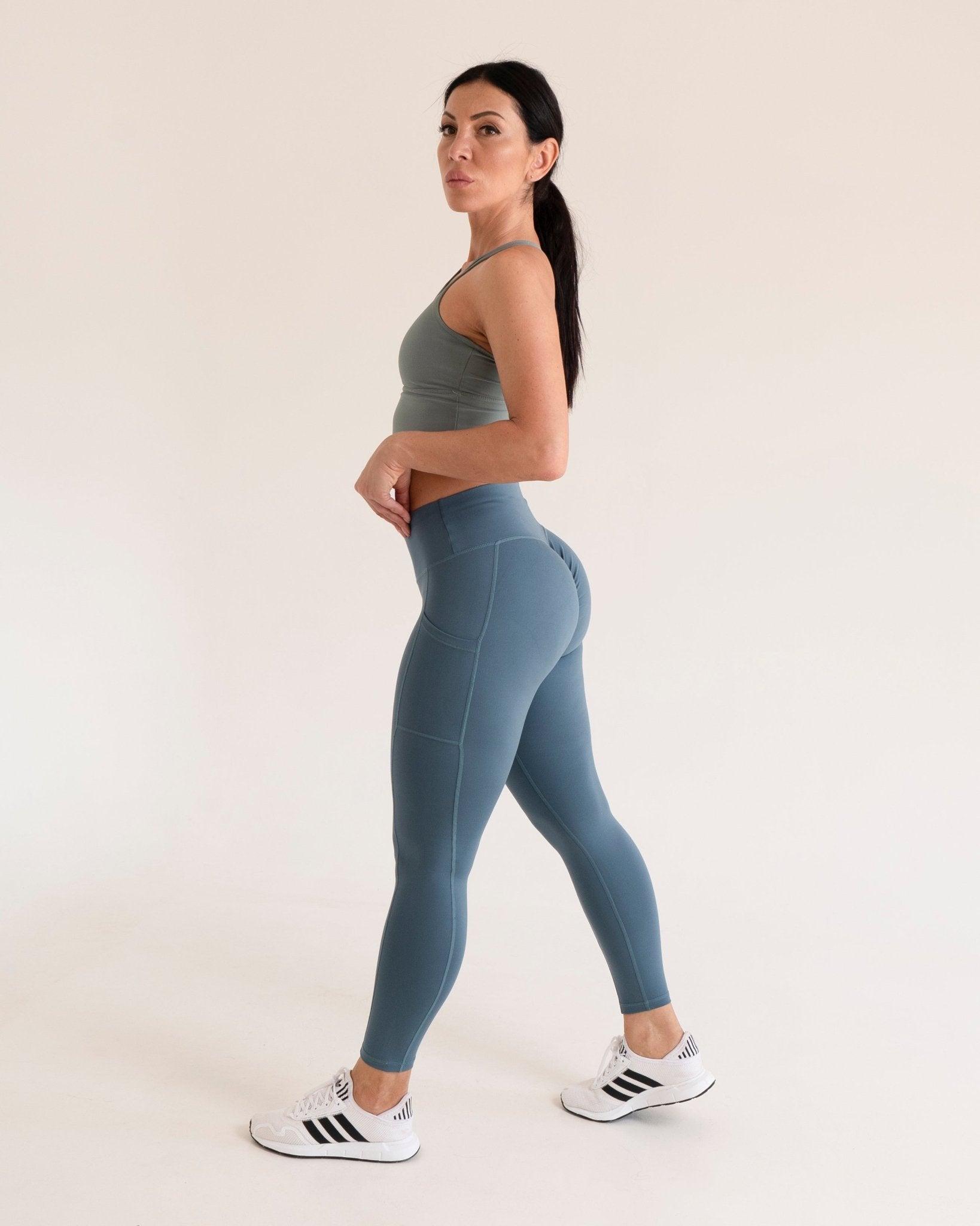 Pro-Fit Basic High Waist Tummy Control Butt Lifting Legging - Profit Outfits