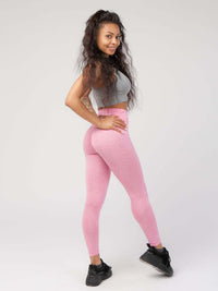 Melange Seamless Legging (K189304-Blue Melange-S) - Activewear | Legging | Starting at $16.5 from Profit Outfits