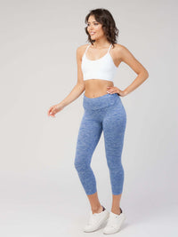 Melange Seamless Legging (K189304-Blue Melange-S) - Activewear | Legging | Starting at $16.5 from Profit Outfits