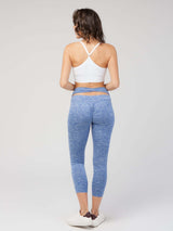 Melange Seamless Legging (K189304-Blue Melange-S) - Activewear | Legging | Starting at $16.5 from Profit Outfits