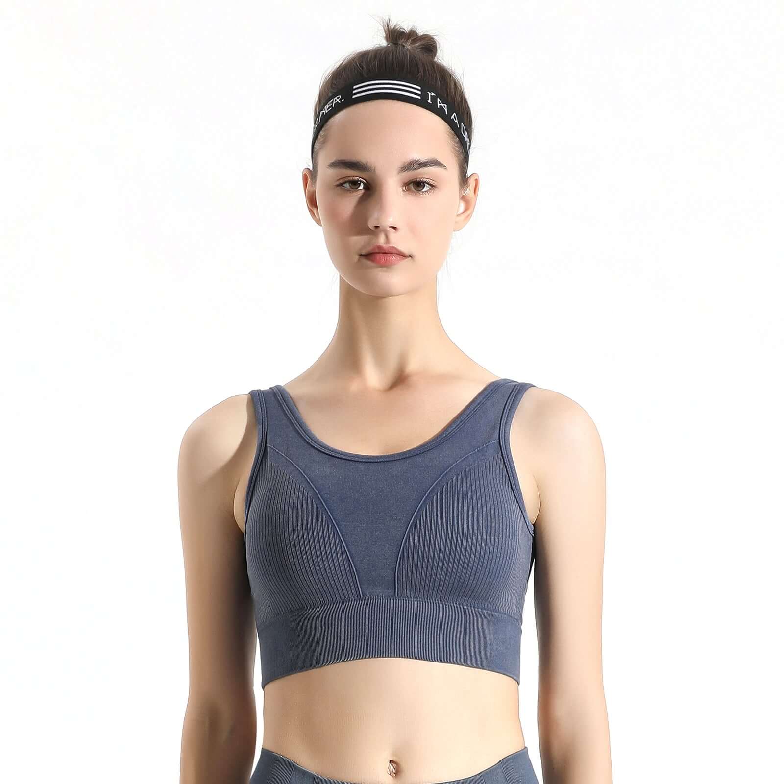 Melange Sports Bra (AMI901B-BLUE-M) - Activewear | Sports Bra | Starting at $13.5 from Profit Outfits