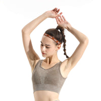 Melange Sports Bra (AMI901B-KHAKI-M) - Activewear | Sports Bra | Starting at $13.5 from Profit Outfits